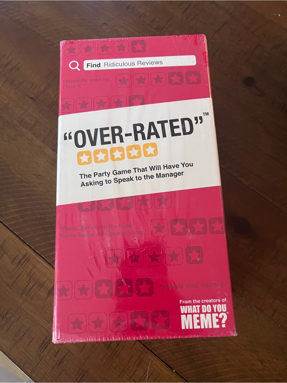 What Do You Meme Over-Rated Adult Party Game